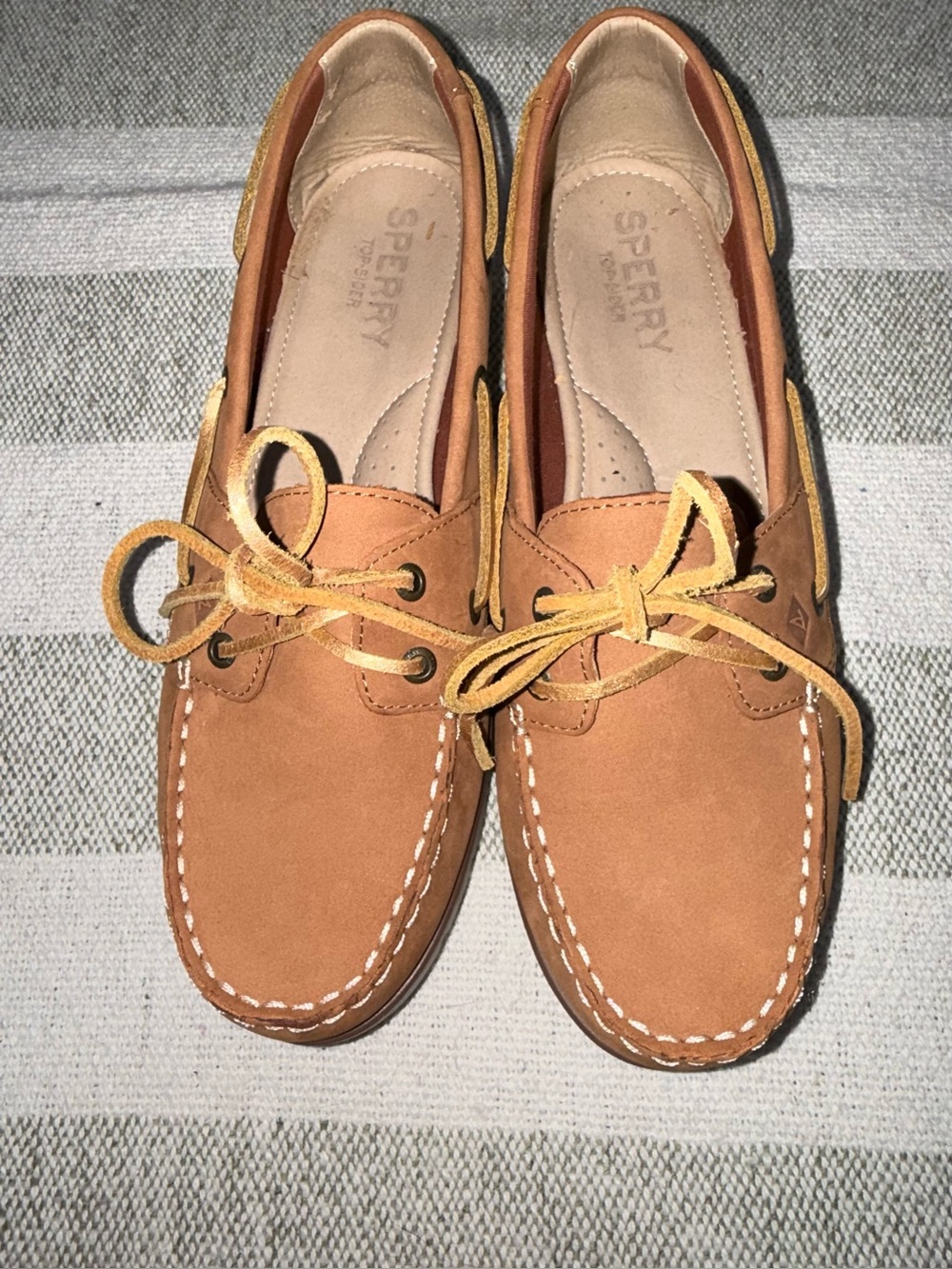Sperry Top-Sider Women’s 8.5 Leather Boat Shoes Brown Coastal Preppy